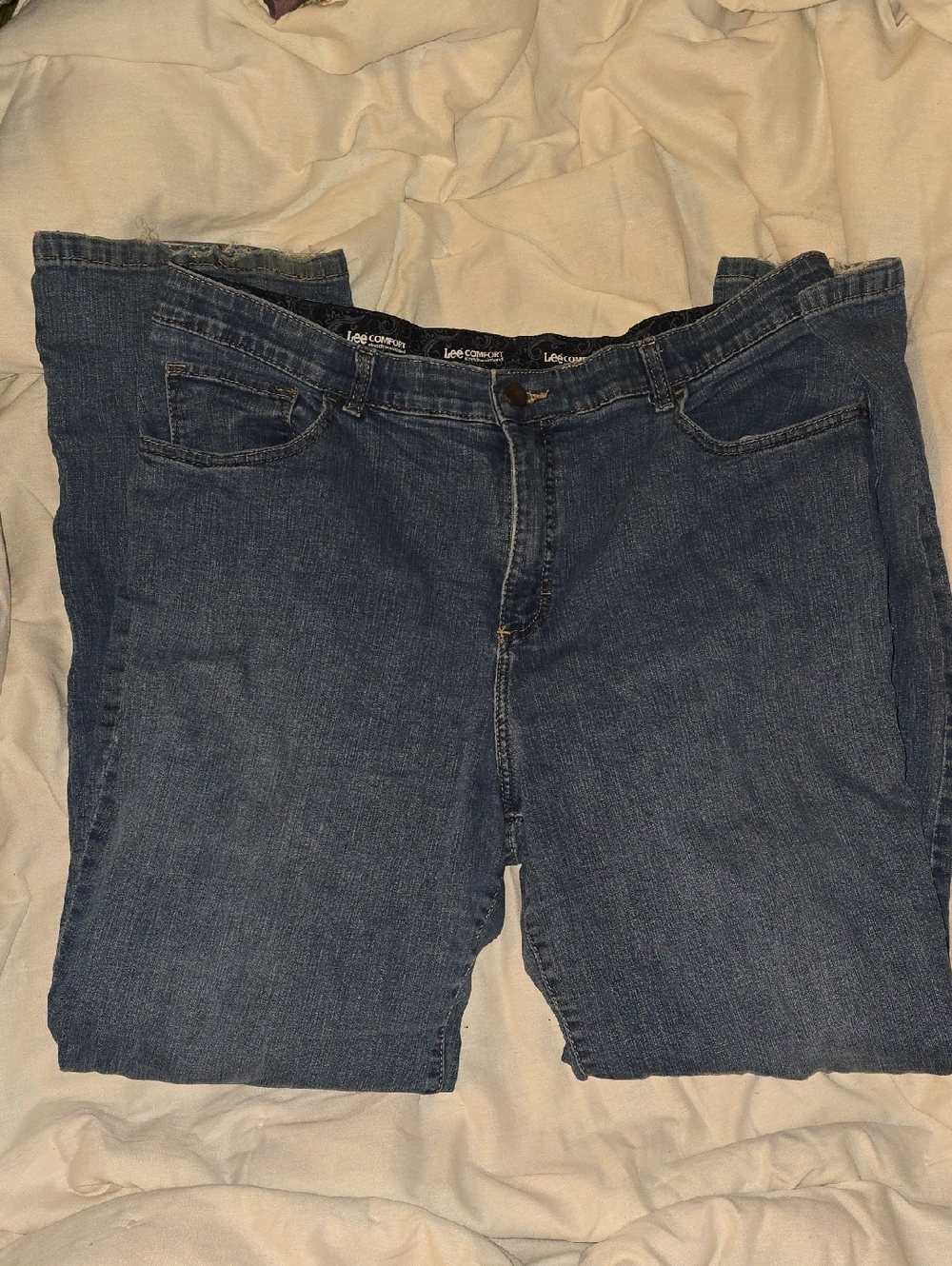 Lee Classic Fit Women's Blue Jeans 20W Medium